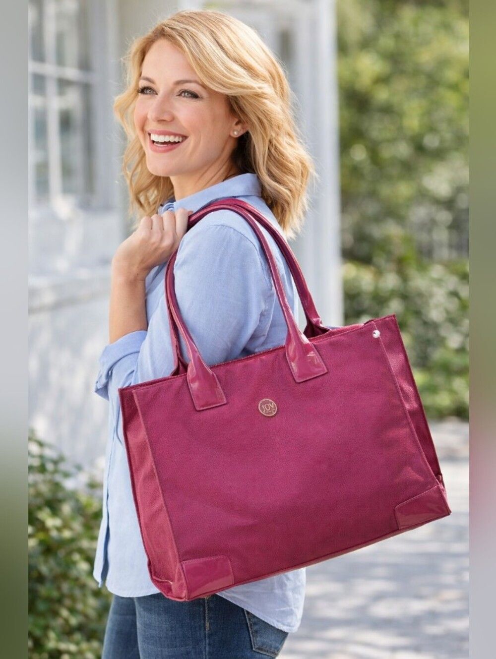 Joy Mangano TuffTech Travel Ease Lightweight Tote Bag Durable Carry‑On Carry-on